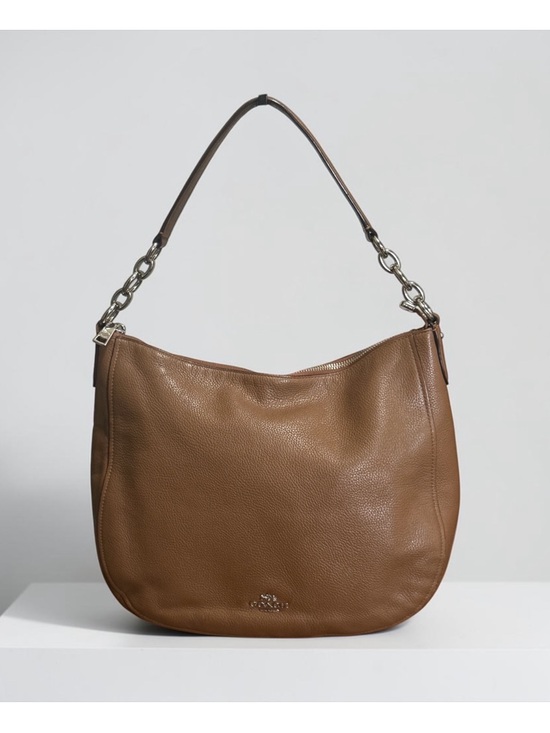 Coach Handbags - Coach Chelsea Saddle Tan Pebbled Leather Shoulder Hobo Bag!